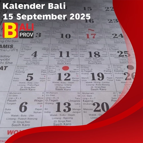 Kalender Bali 15 September 2025: Kajeng Keliwon Uwudan