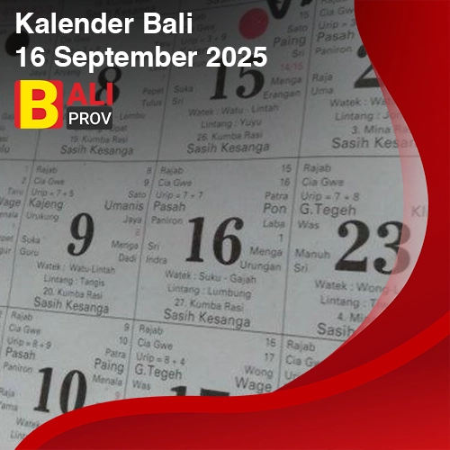 Kalender Bali 16 September 2025: Anggara Umanis Landep