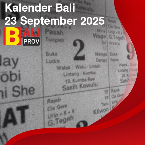 Kalender Bali 23 September 2025: Soma Paing Ukir