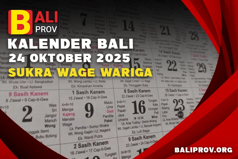 Kalender Bali 24 Oktober 2025