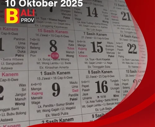 Kalender Bali Oktober 2025: Sukra Keliwon Tolu