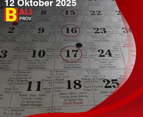 Kalender Bali 12 Oktober 2025: Redite Paing 