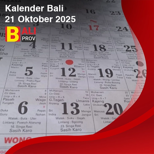 Kalender Bali 21 Oktober 2025: Redite Pon Pujut