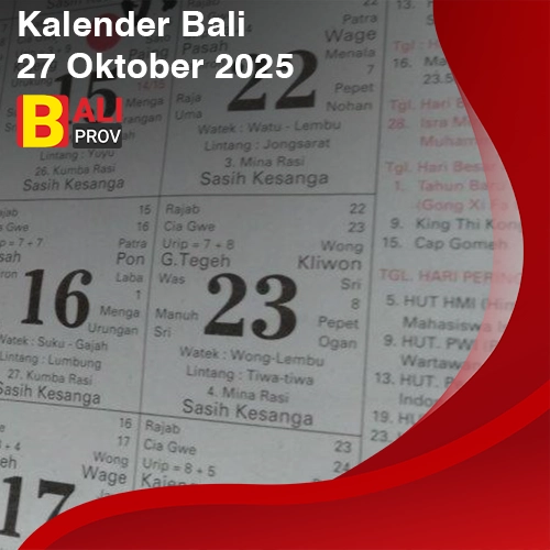 Kalender Bali 27 Oktober 2025