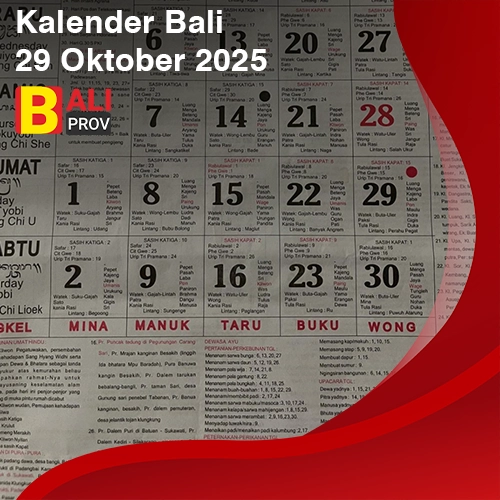 Kalender Bali 29 Oktober 2025