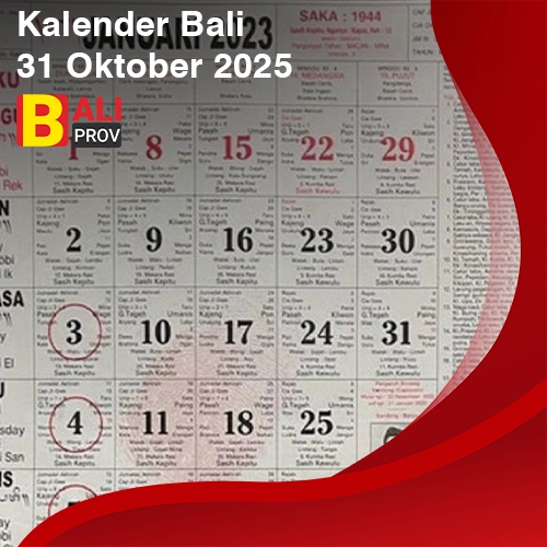 Kalender Bali 31 Oktober 2025