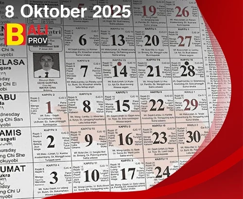 Kalender Bali Hari Ini 8 Oktober 2025
