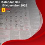 Kalender Bali 15 November 2025