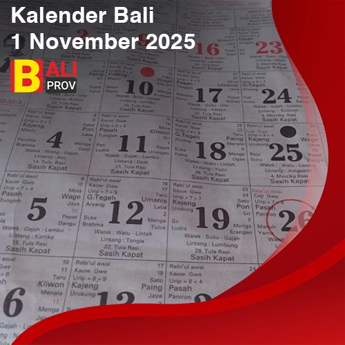 Kalender Bali 1 November 2025