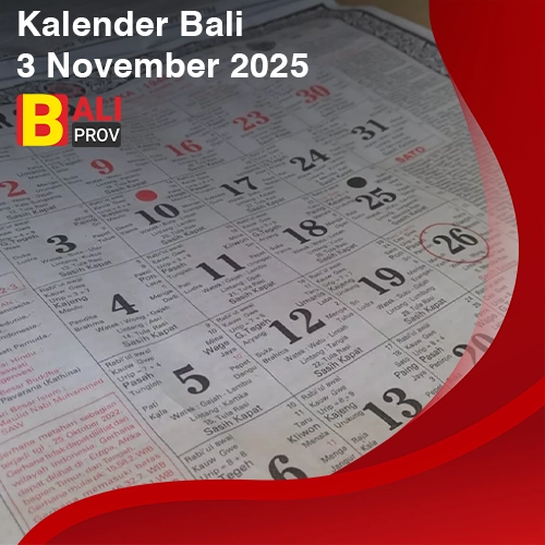 Kalender Bali 3 November 2025 