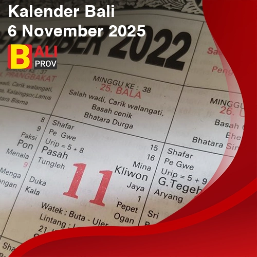 Kalender Bali 6 November 2025