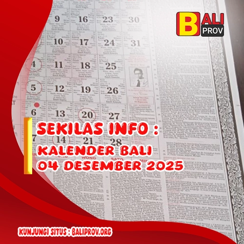 Kalender Bali 4 Desember 2025