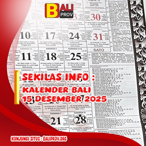 Kalender Bali 15 Desember 2025