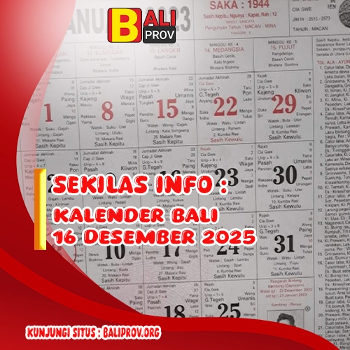 Kalender bali 16 desember 2025
