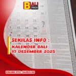 Kalender Bali 17 Desember 2025 